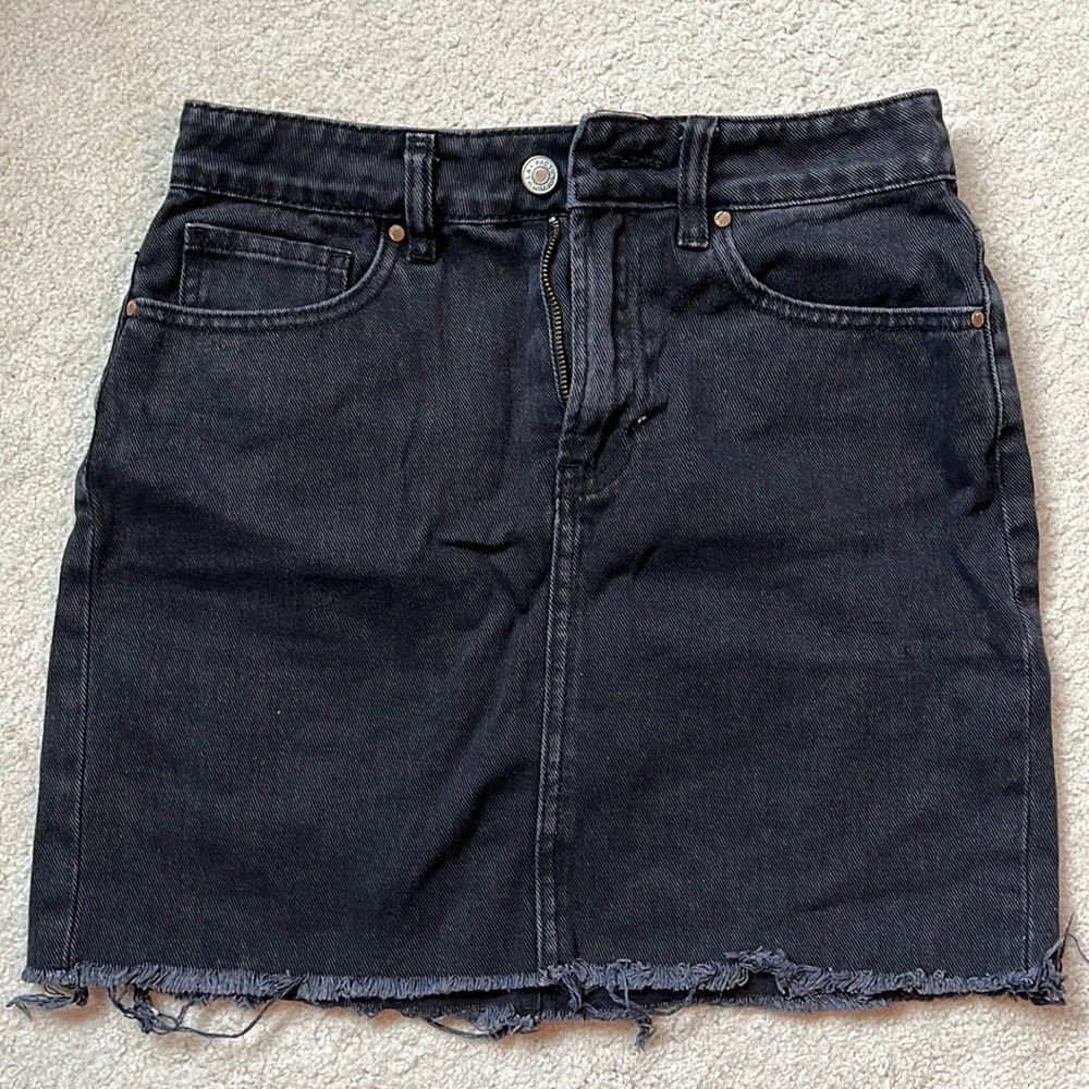 Pacsun black denim skirt